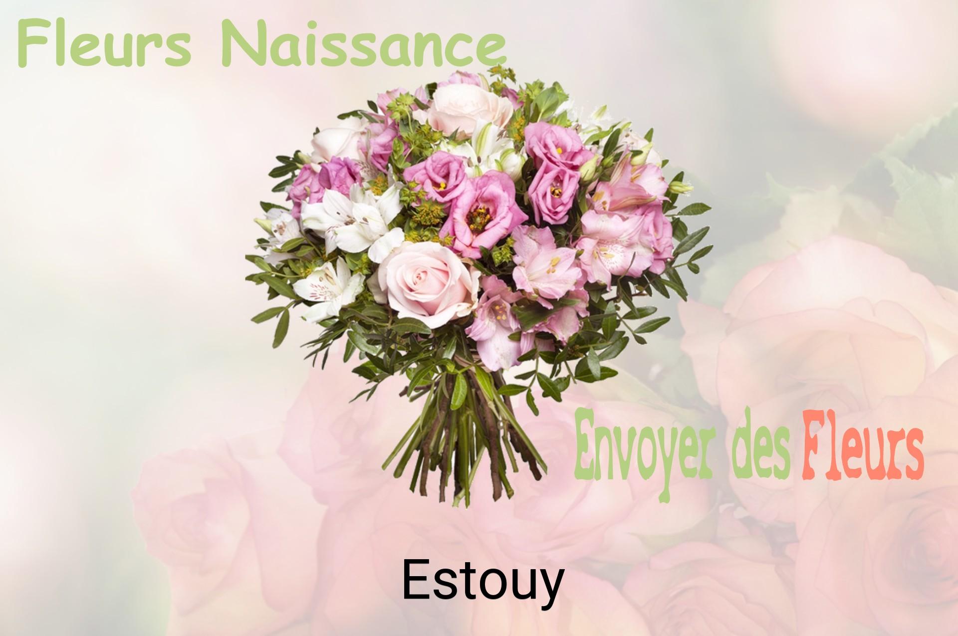 Bouquet de fleurs de naissance livré à Estouy